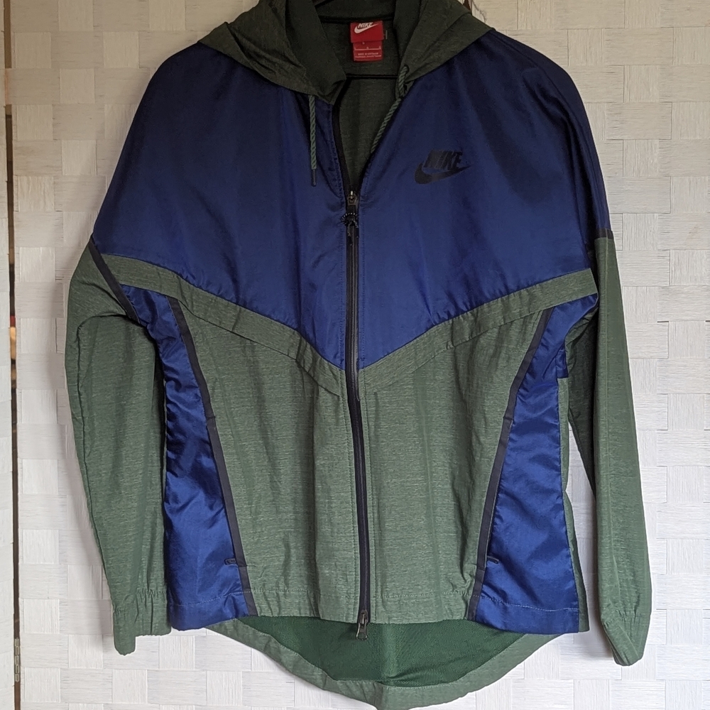 Nike 726132 Women's $150 Bonded Windrunner Jacket Full-Zip Long Sleeve Hoodie